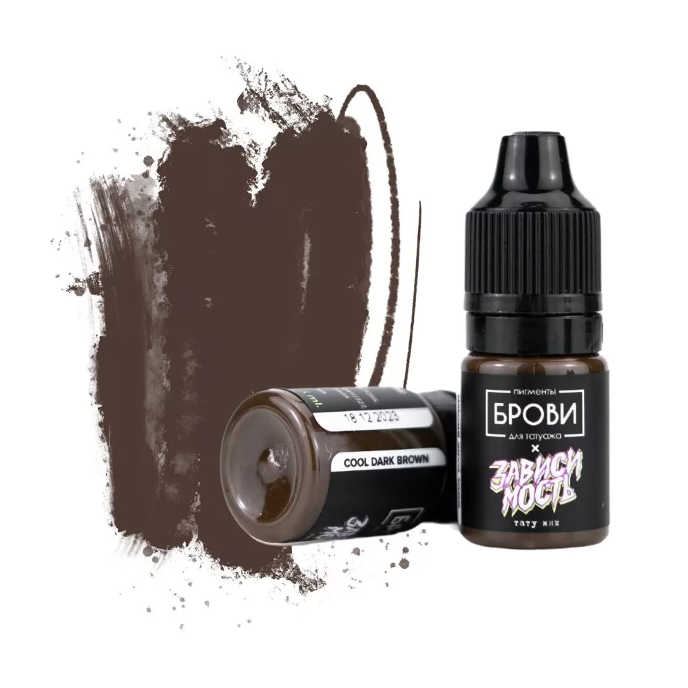 Pigment mineral pentru sprâncene Mineral Cool Dark Brown - BROVI ONE [2]