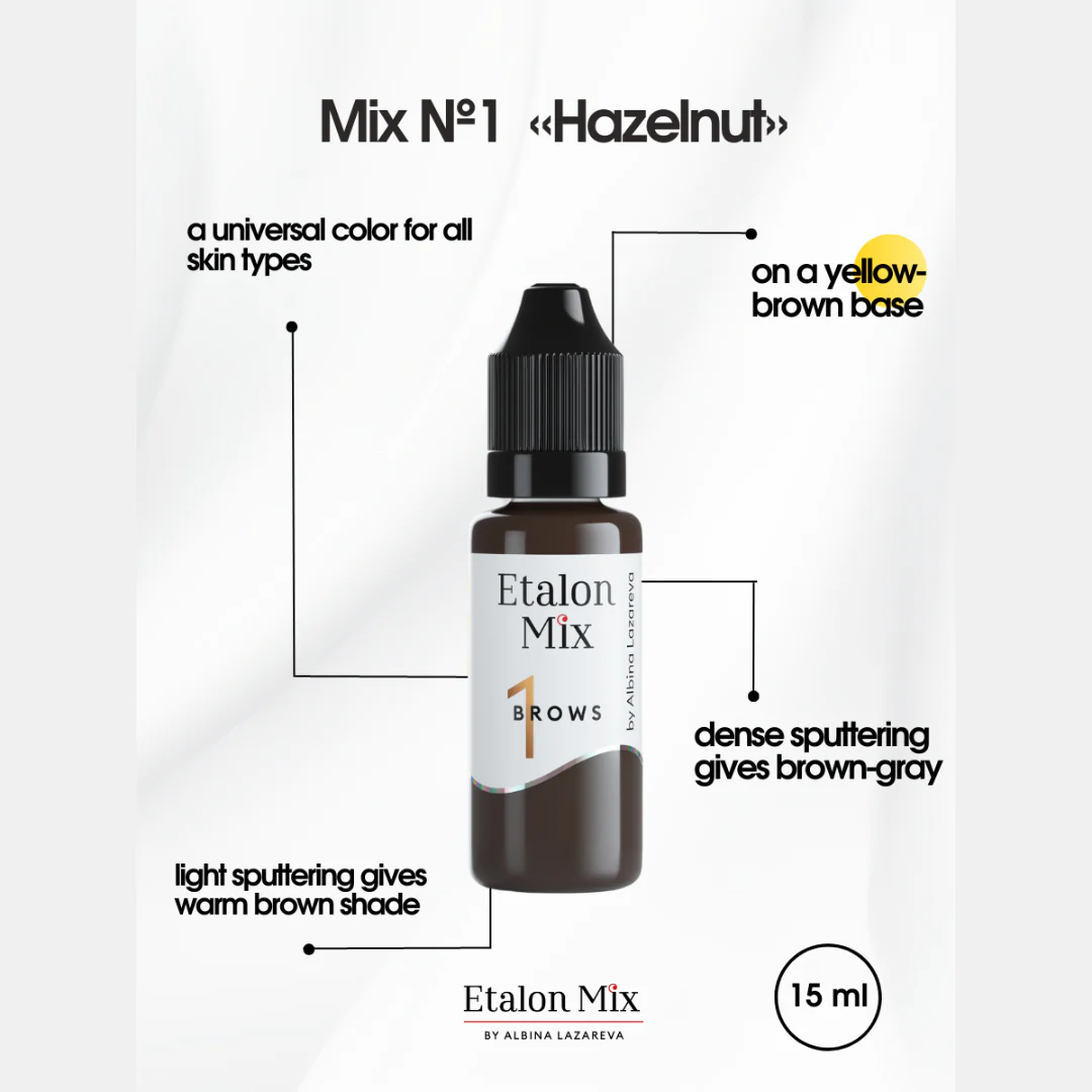 Pigment pentru machiaj permanent №1 Hazelnut - Etalon Mix [2]