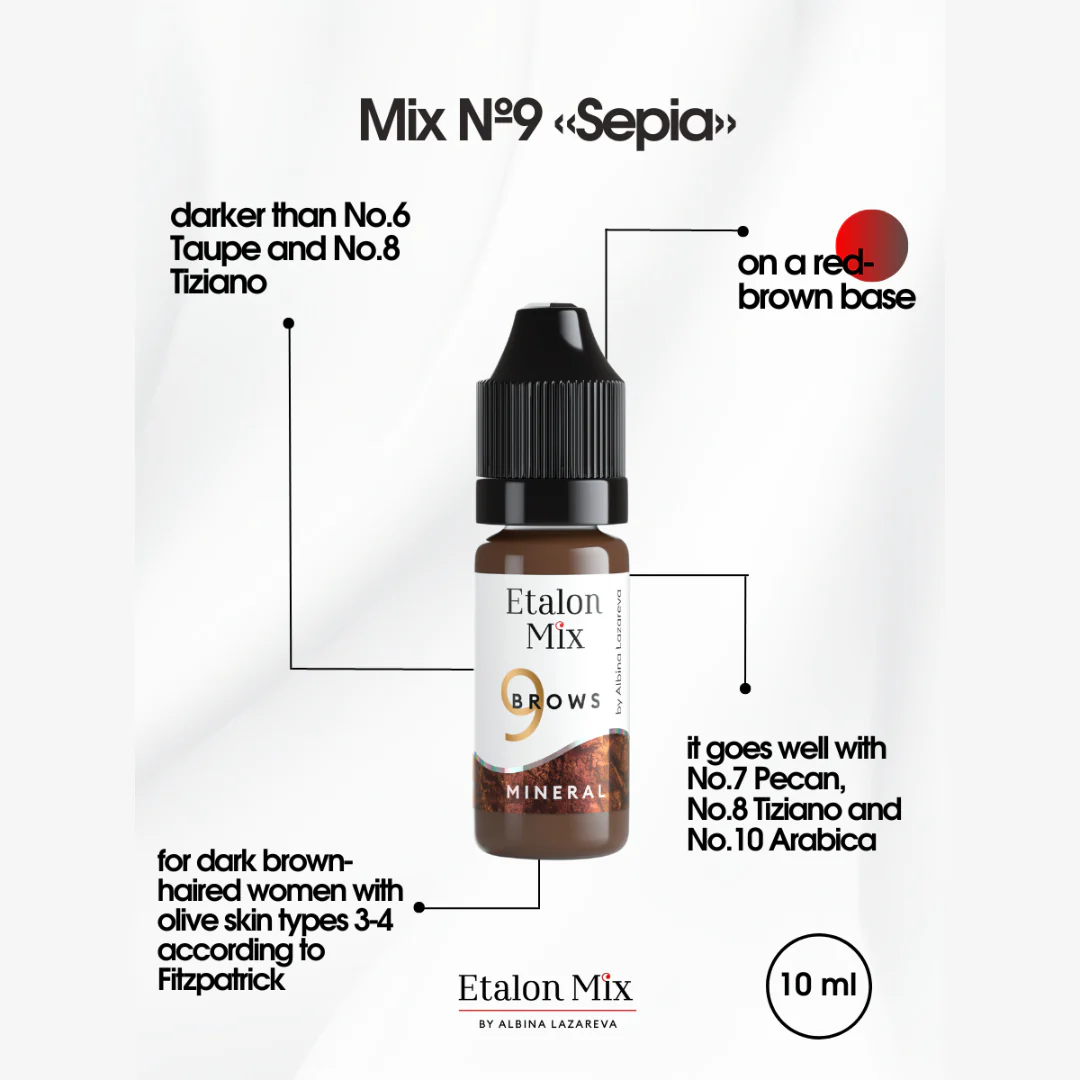 Pigment pentru machiaj permanent №9 Sepia - Etalon Mix [2]