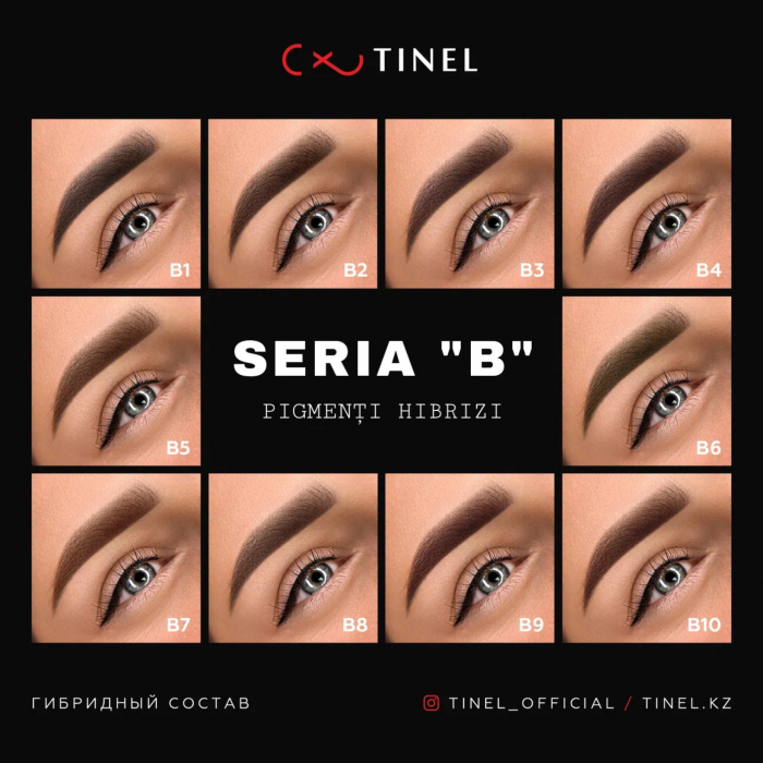 Pigment micropigmentare sprâncene “B2 Dark Chocolate” Tinel [2]