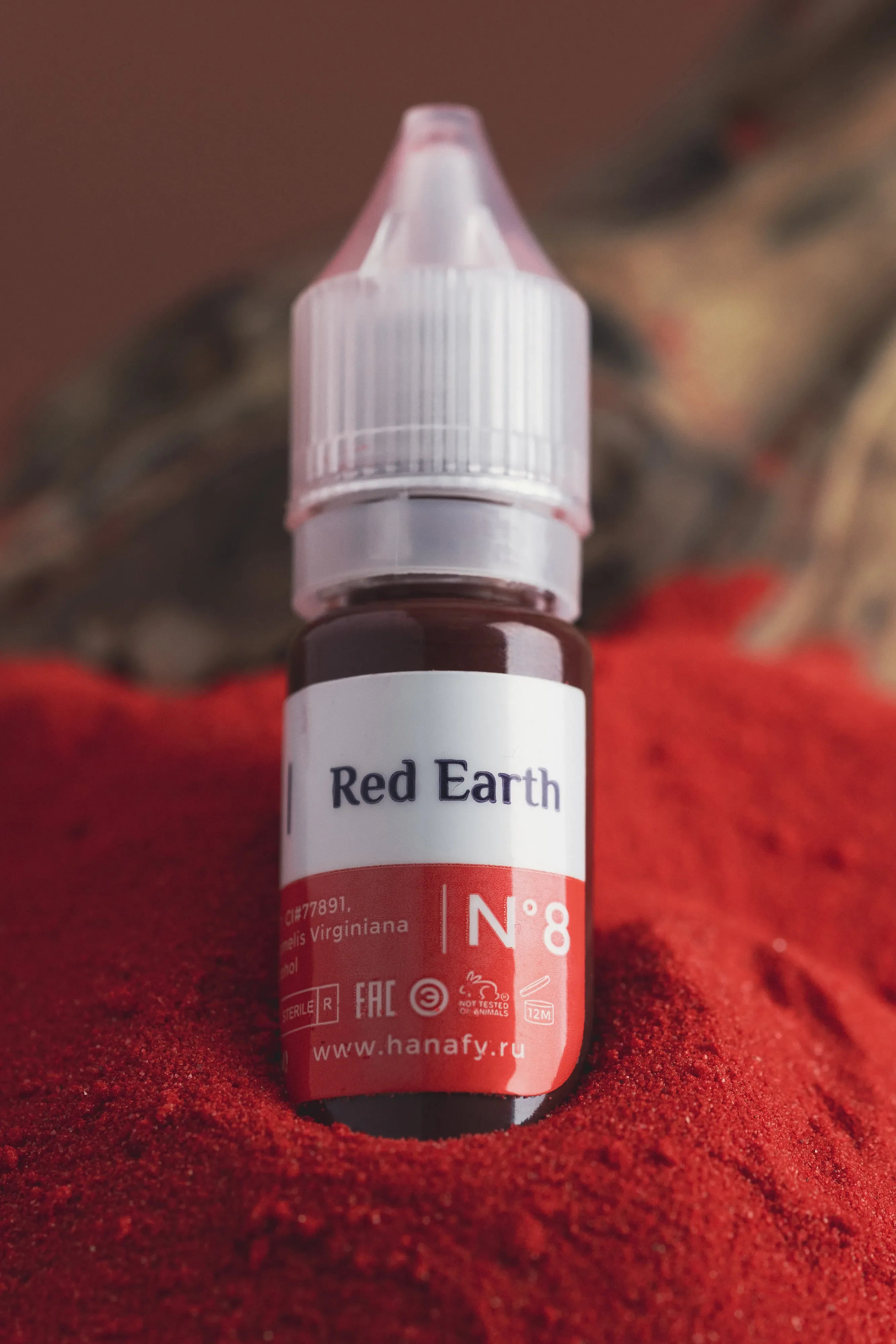 Pigment micropigmentare pentru tatuajul buzelor Red Earth Nº 8 - HANAFY [2]