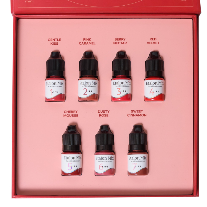 Etalon Mix Hybrid LIPS Set – 7 Pigmenti Buze (5ml) in Cutie Premium [2]