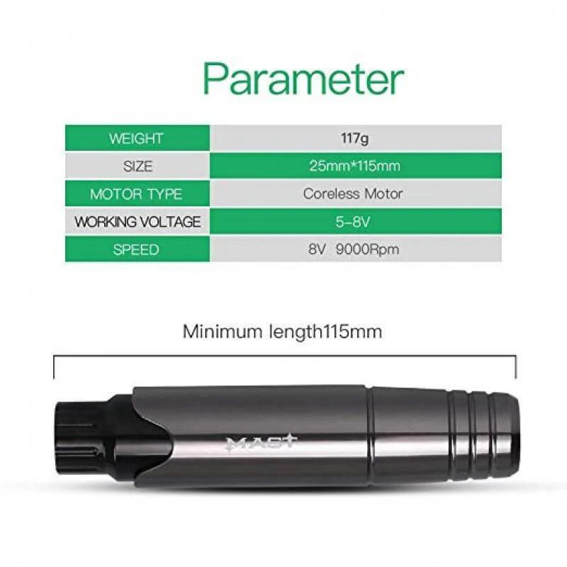 Tattoo Pen Machine| Mast P10 - Black [2]