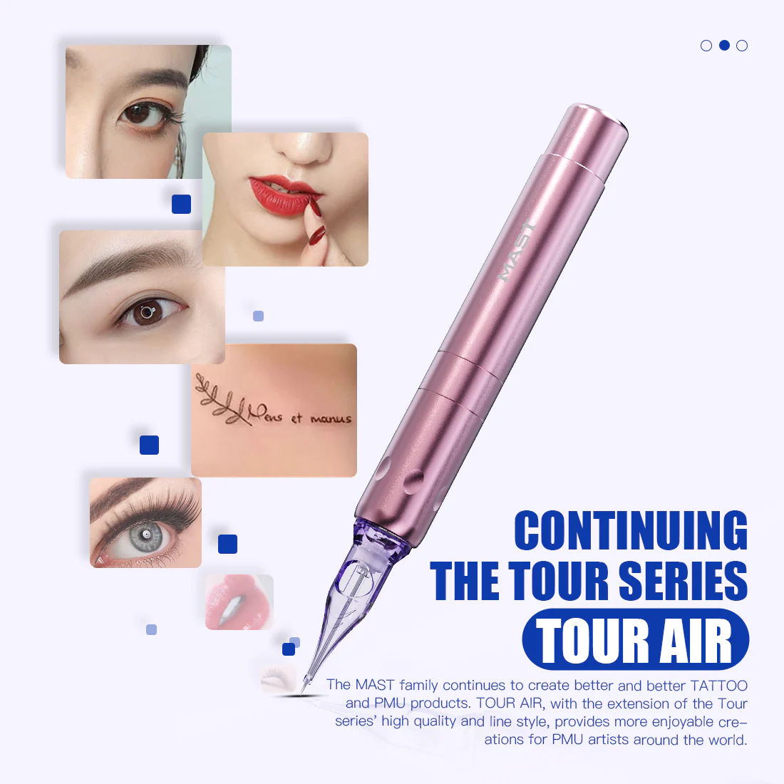 Aparat de machiaj permanent Tattoo Pen | Mast Tour Air - Pink - MAST [4]