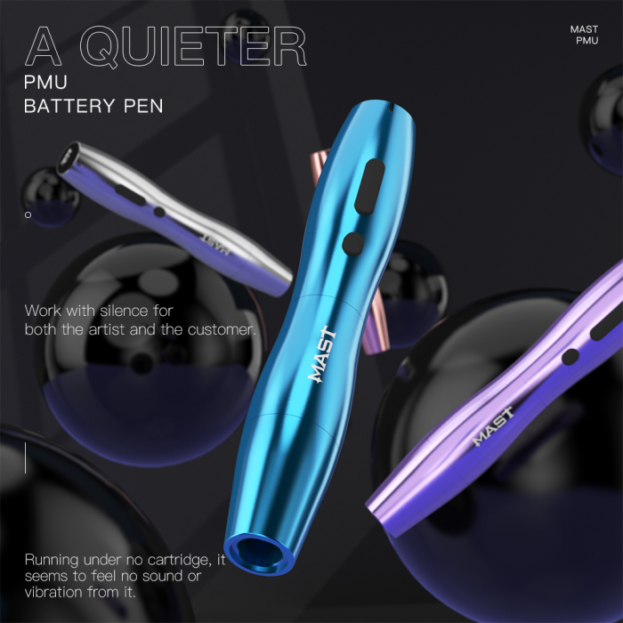 Aparat de tatuaj fără fir, Wireless Tattoo Machine | Mast P20- Purple - MAST [3]