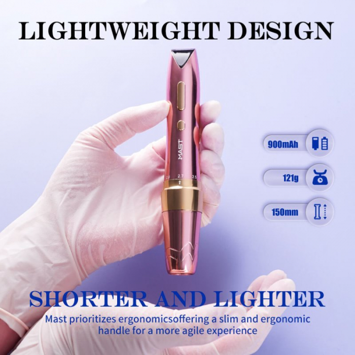 Wireless Tattoo Machine | Mast P60- Pink [3]