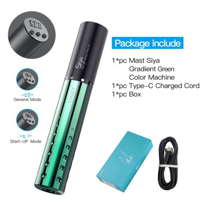 Wireless Tattoo Machine | Siya - Green [2]
