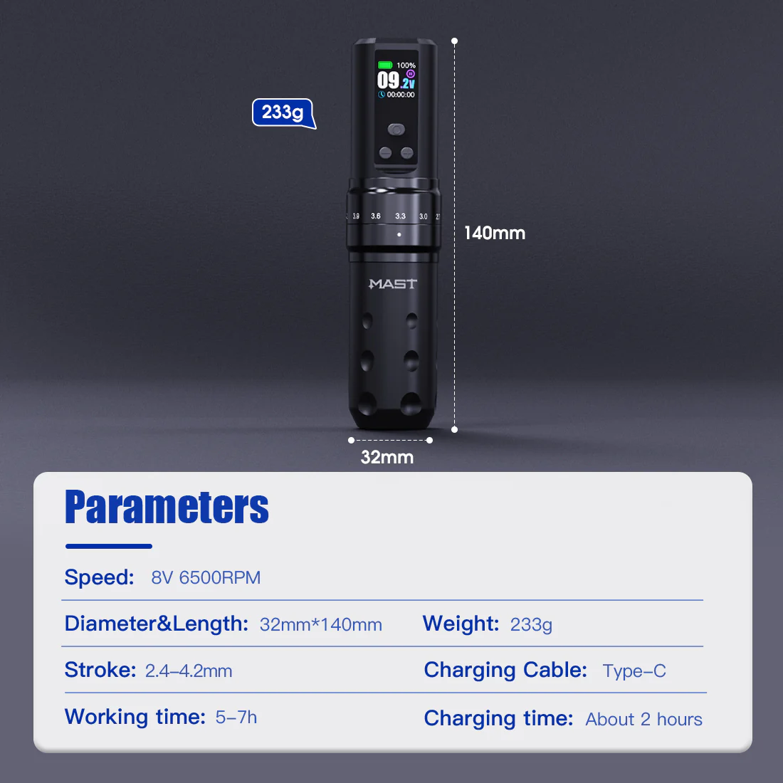 Wireless Tattoo Pen Machine | Fold 2 Pro [4]