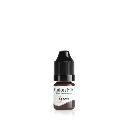 Pigment pentru tatuaj și machiaj permanent al sprâncenelor №3 Cognac - Etalon Mix [2]