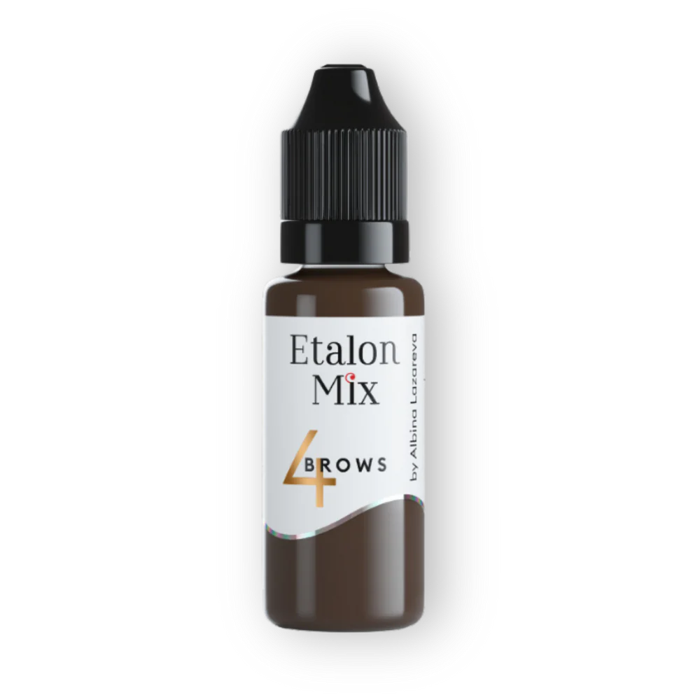 Pigmenti Micropigmentare - Pigment Etalon Mix N4 Light Brown – Maro Deschis pentru Sprâncene