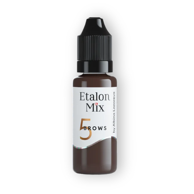 Pigmenti Micropigmentare - Pigment pentru tatuaj și machiaj permanent al sprâncenelor №5 Dark Chocolate - Etalon Mix