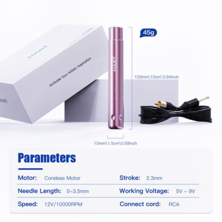 Mast Tour Air - aparat micropigmentare RCA ultraușor - Roz - mgnshop.ro [10]