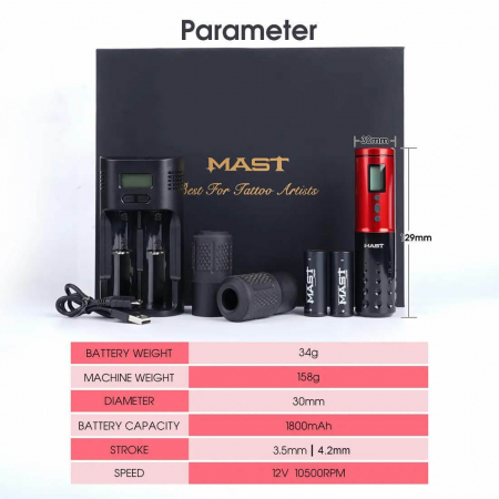 Aparat Tatuat Wireless, Mast Lancer - MAST [1]