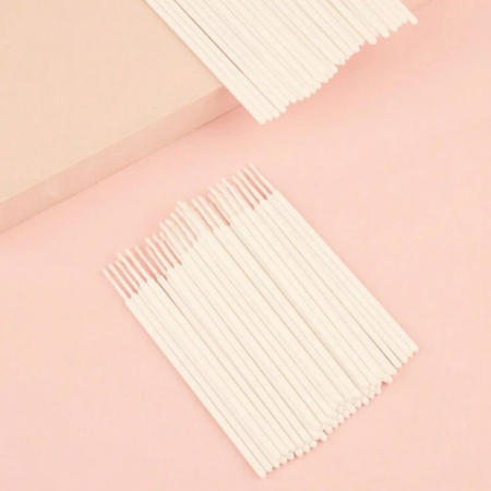 Aplicatoare de unică folosință - Aplicator micro brush, alb , set de 100 buc