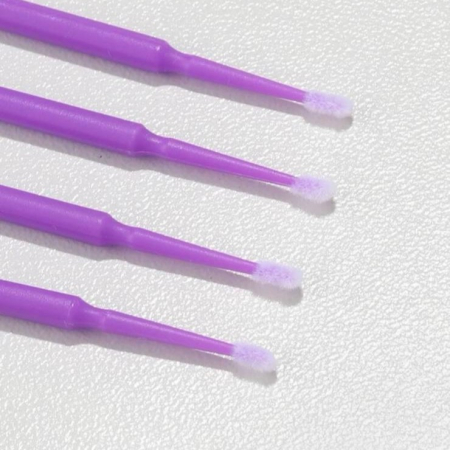 Aplicatoare de unică folosință - Aplicator micro brush, mov, set de 100 buc