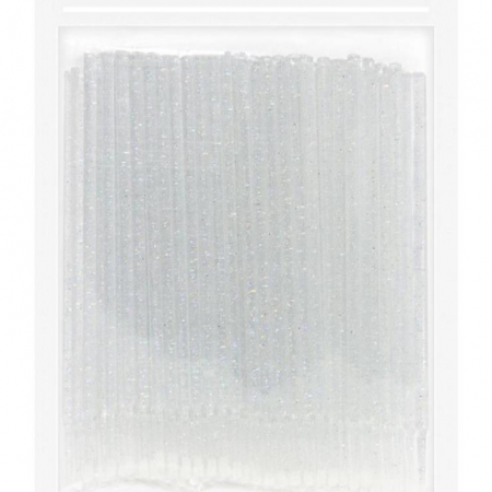 Aplicator micro brush, sclipici argintiu, set de 100 buc [1]