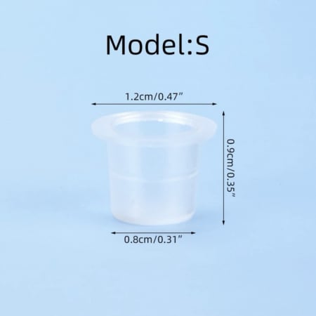 Set Capacele pigment, 100 buc, mărimea S [1]