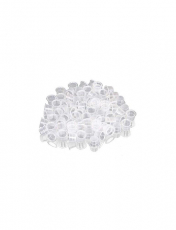 Accesorii și Produse Micropigmentare - Capsule pentru amestecarea pigmenților, Căpăcele pigment plastic, M, set de 100 buc