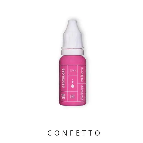 Pigmenti Micropigmentare - Pigment Biocolors Confetto – Roz Pastel 10ml PMU Buze