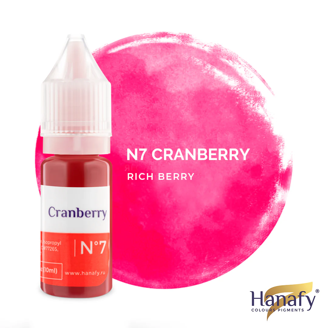 Pigmenti Micropigmentare - Pigment micropigmentare pentru tatuajul buzelor Cranberry Nº 7 - HANAFY