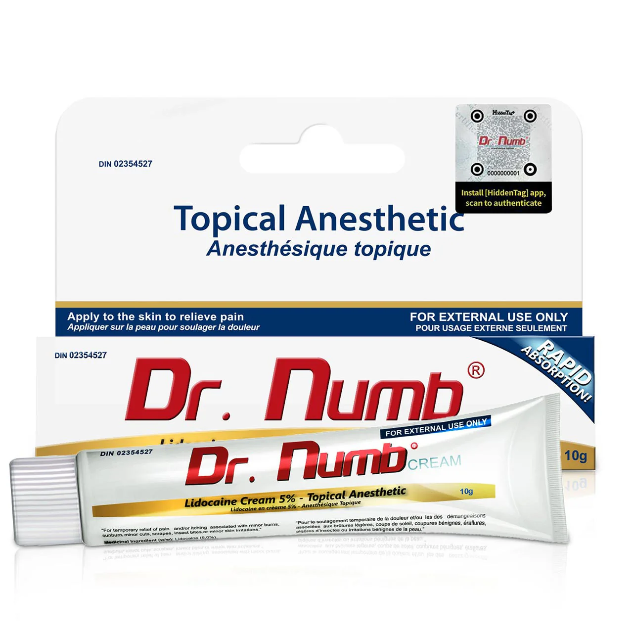 Crema Anestezică Tatuaje - Cremă anestezică Dr Numb 10g pentru tatuaje și micropigmentare