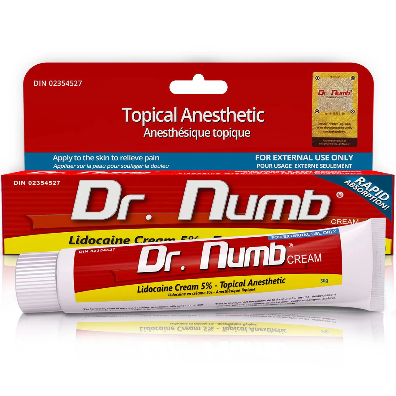 Cremă anestezică Dr. Numb 30g pentru micropigmentare, tatuaj și laser