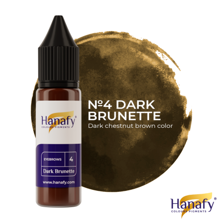 HANAFY - Hanafy Dark Brunette N4 pigment sprâncene PMU 15ml