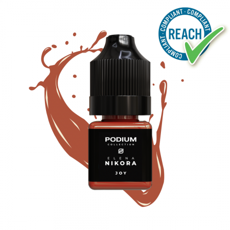 PODIUM - Pigment buze Joy PODIUM Nikora – terracotta roșcat cald, REACH conform