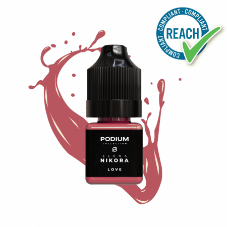 Pigmenti Micropigmentare - Pigment buze Love PODIUM Nikora – roz vișiniu rece, REACH conform