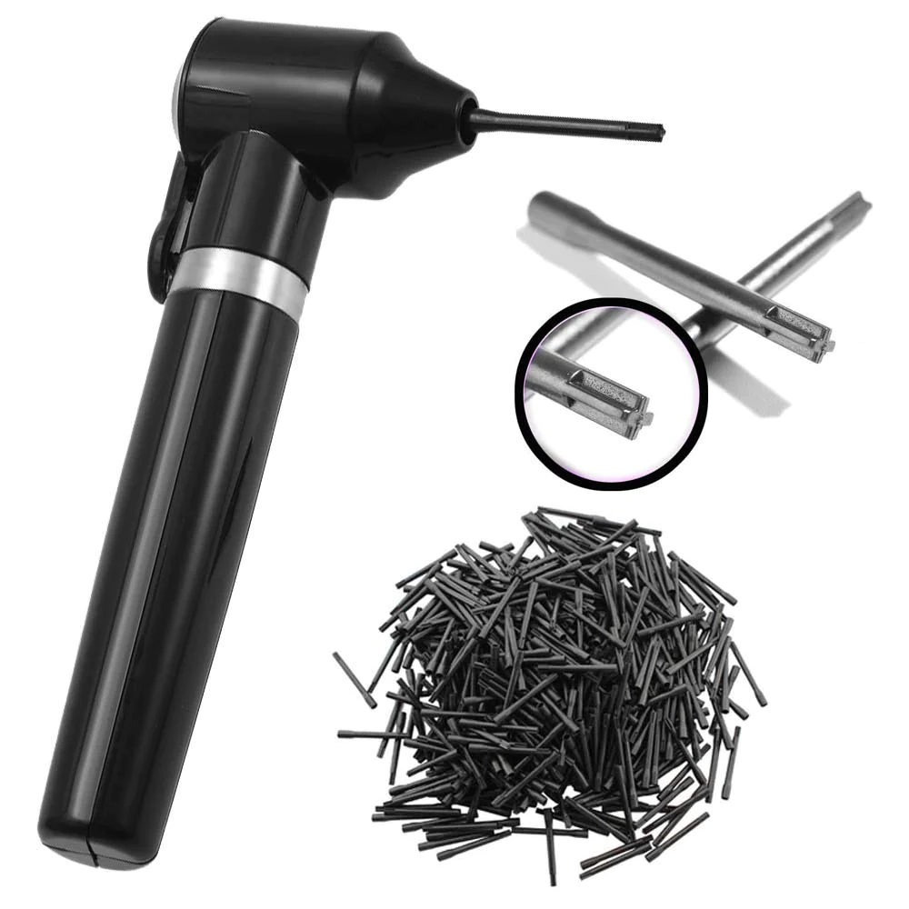 Accesorii și Produse Micropigmentare - Mixer pentru vopsea/henna/pigment cu 50 buc capete de rezervă, negru