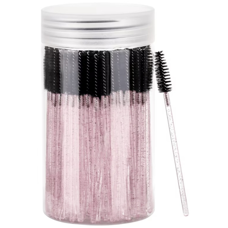 Perie pentru gene - Perie Mascara roz 99 buc