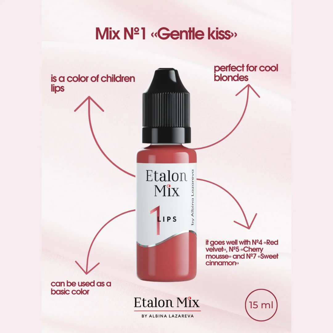 Pigment pentru machiaj permanent №1 Gentle Kiss - Etalon Mix [1]