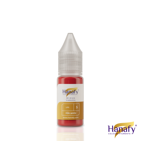 Pigment Micropigmentare Buze Hanafy N5 Alicante Passion Palette by Julia Vasileva nuanță roz-prăfuit hibridă [1]