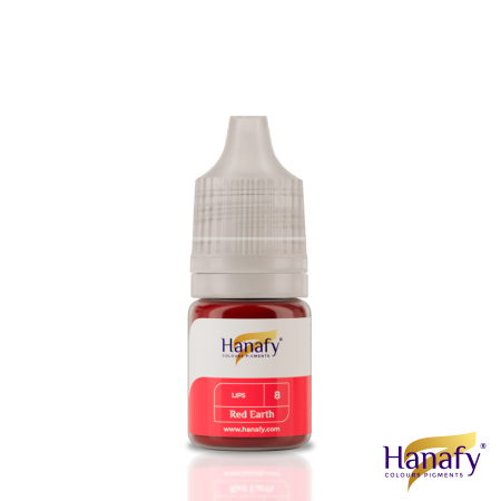 HANAFY - Pigment Micropigmentare Buze Hanafy N8 Red Earth nuanță roșu cărămiziu pământiu