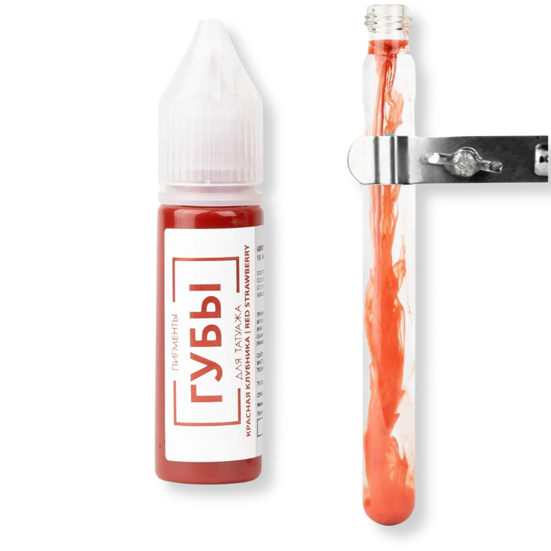 Pigment sprancene BROVI - Pigment pentru tatuajul buzelor Pigment ”Red Strawberry” - BROVI