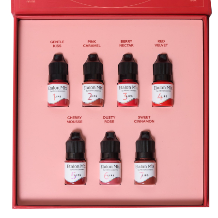 Etalon Mix Hybrid LIPS Set – 7 Pigmenti Buze (5ml) in Cutie Premium [1]