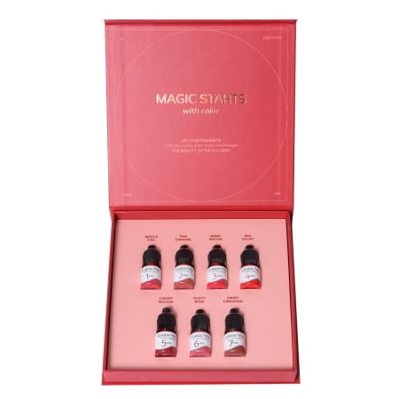 Seturi - Etalon Mix Hybrid LIPS Set – 7 Pigmenti Buze (5ml) in Cutie Premium
