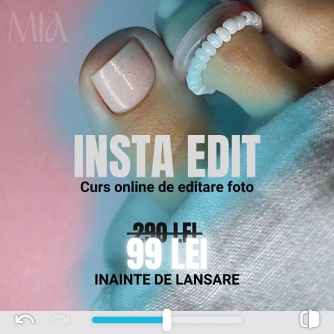 Cursuri online - INSTA EDIT - curs online de editare foto