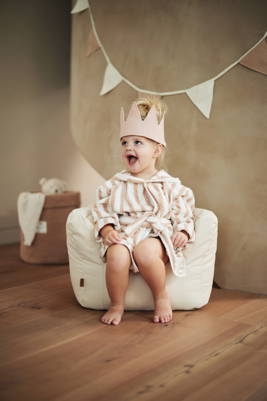 Fotoliu pentru copii Beanbag Twill Natural Jollein [7]