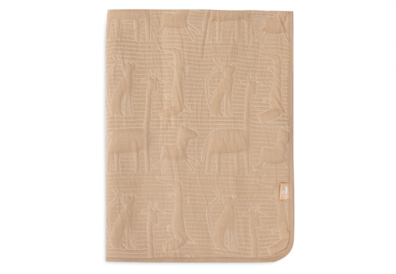 Pătură bebeluși bumbac reversibilă Jungle Jambo 100x75 cm Jollein [1]