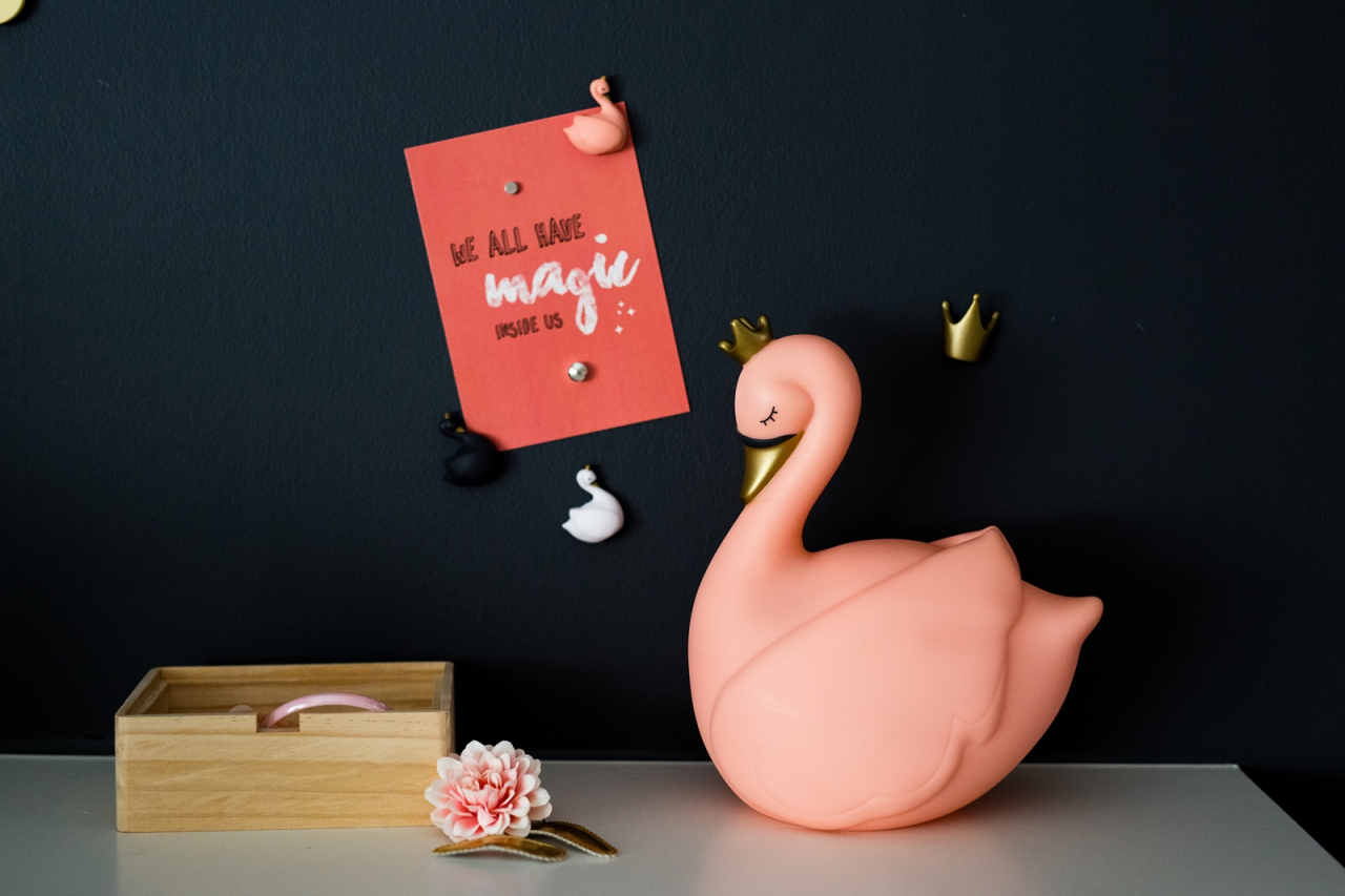 Lampă de veghe bebeluși și copii lebădă Dame Blanche Peach – Atelier Pierre Junior [2]