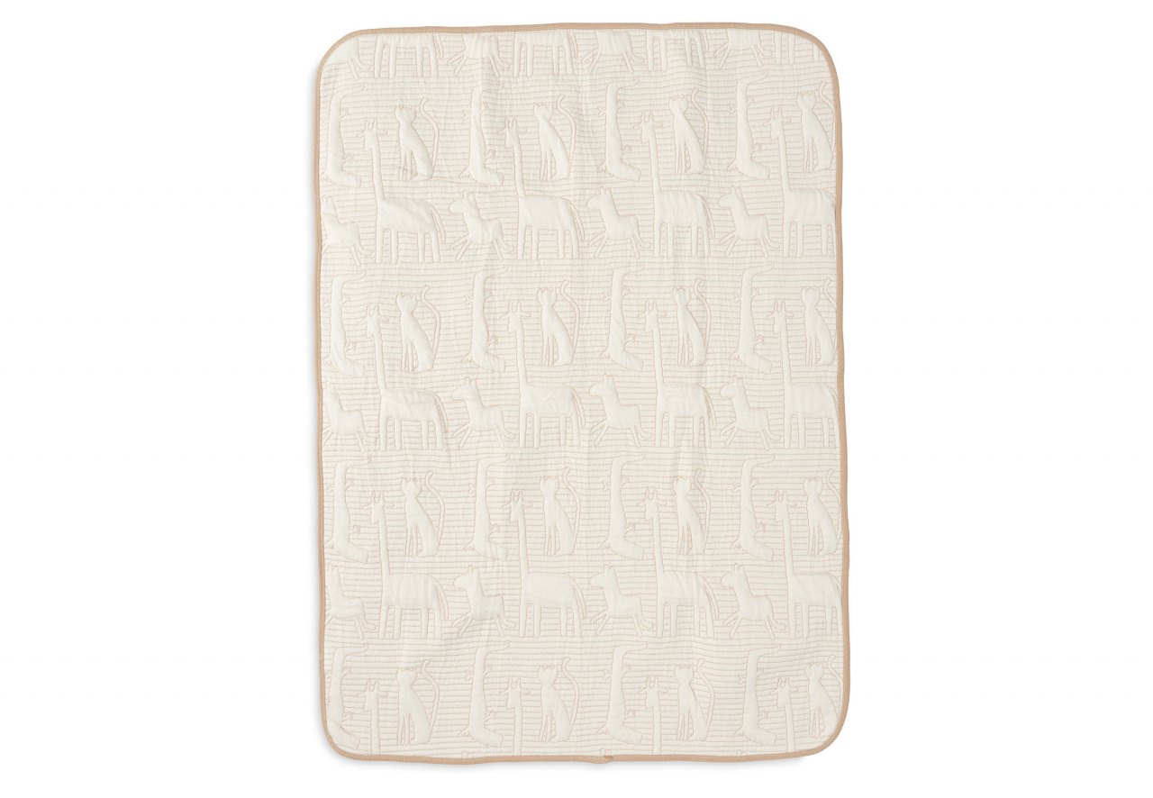Pătură bebeluși bumbac reversibilă Jungle Jambo 100x75 cm Jollein [2]