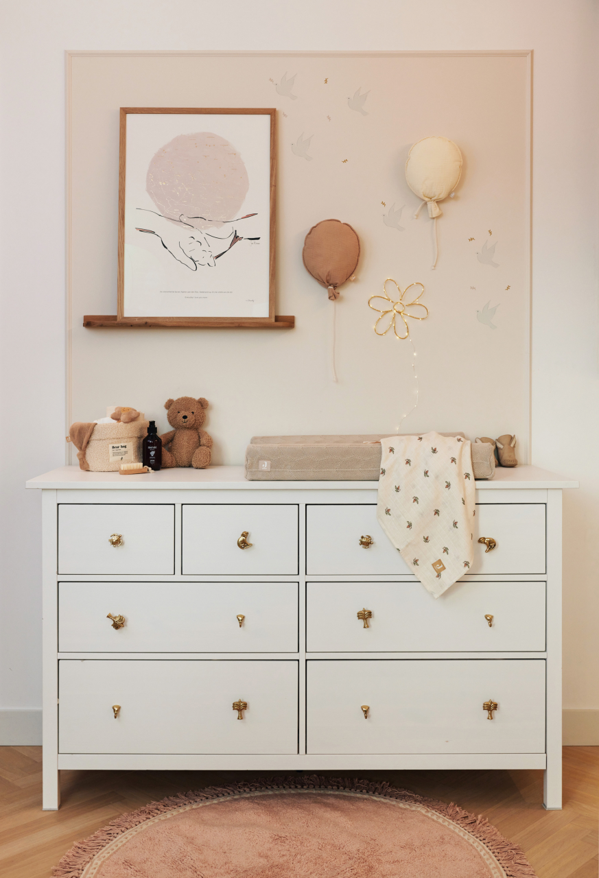 Balon decorativ textil din muselina Oeko - Tex Ivory Jollein [4]