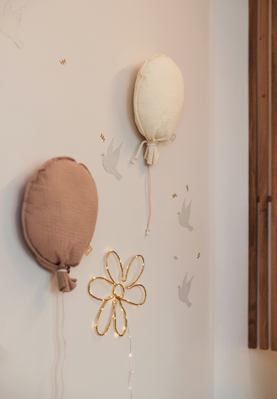 Balon decorativ textil din muselina Oeko - Tex Ivory Jollein [3]