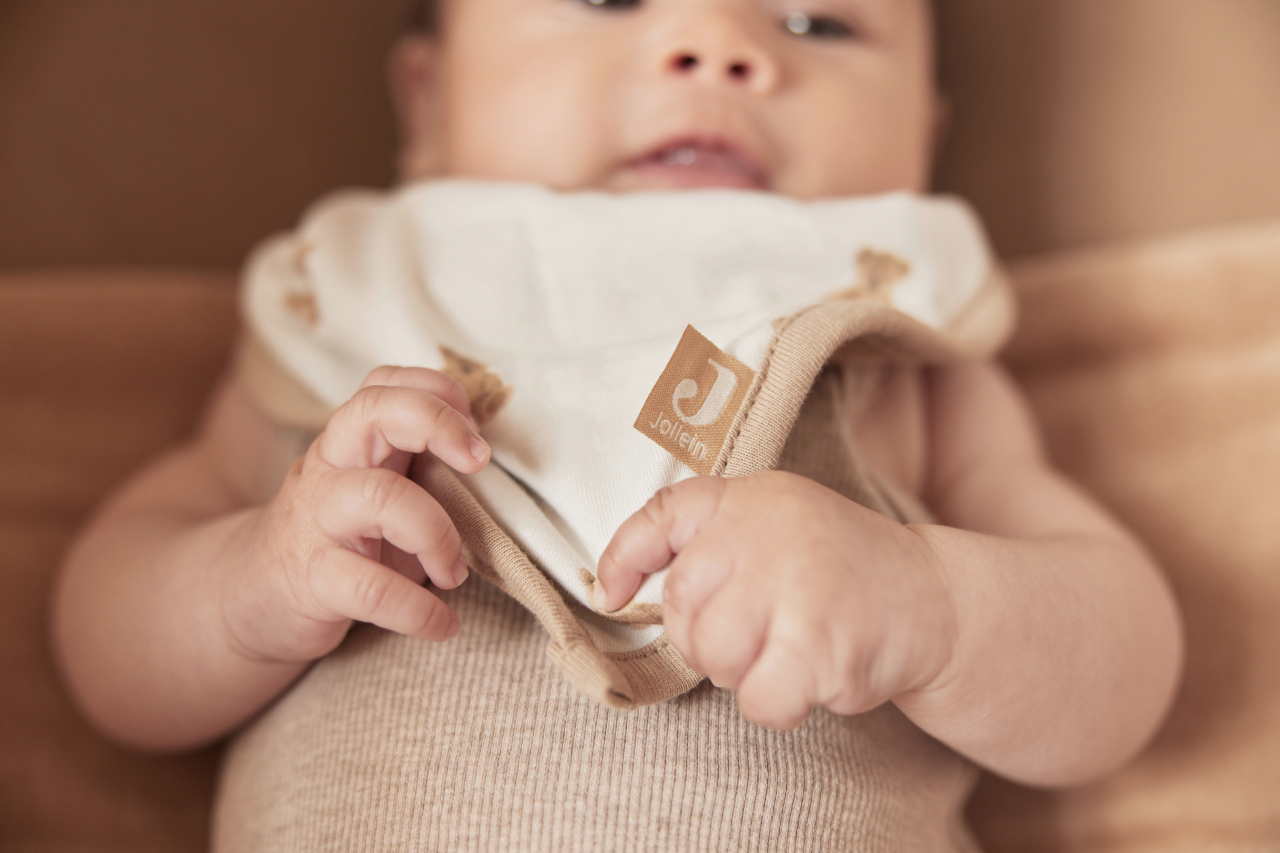 Bavete din bumbac organic, set de 2 bucati, Teddy Bear - Jollein [5]
