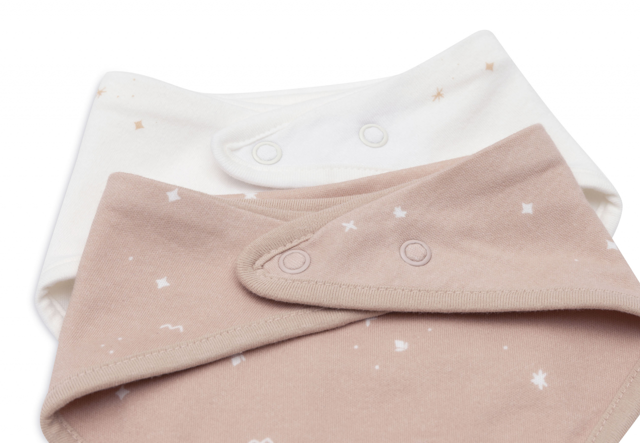 Bavete din bumbac set de 2 bucati, Twinkling Wild Rose Jollein [5]