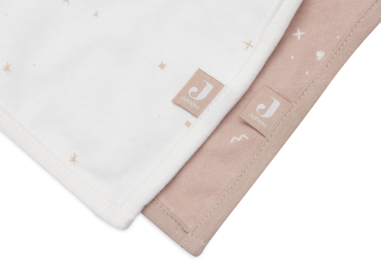 Bavete din bumbac set de 2 bucati, Twinkling Wild Rose Jollein [4]