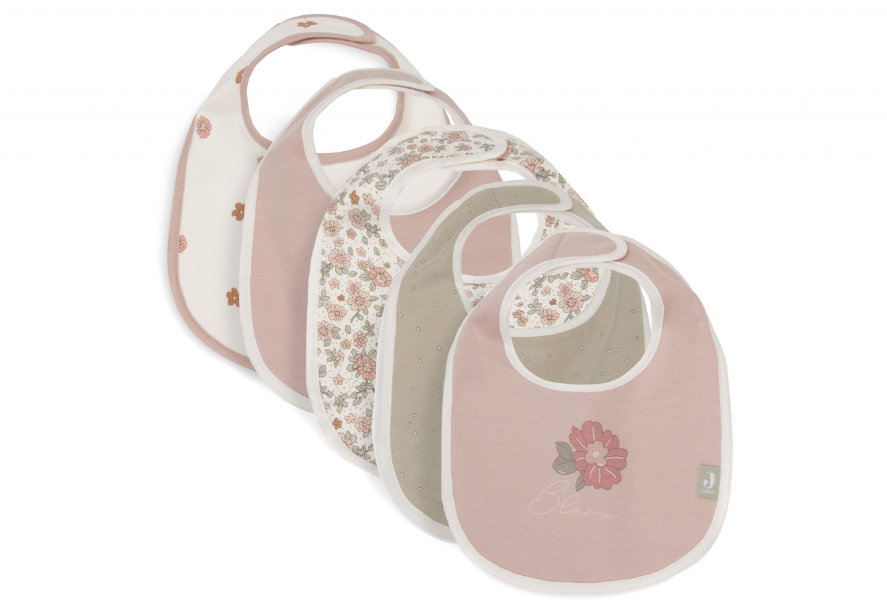 Bavete bebeluși impermeabile set 5 bucati, Retro Flowers Jollein [1]