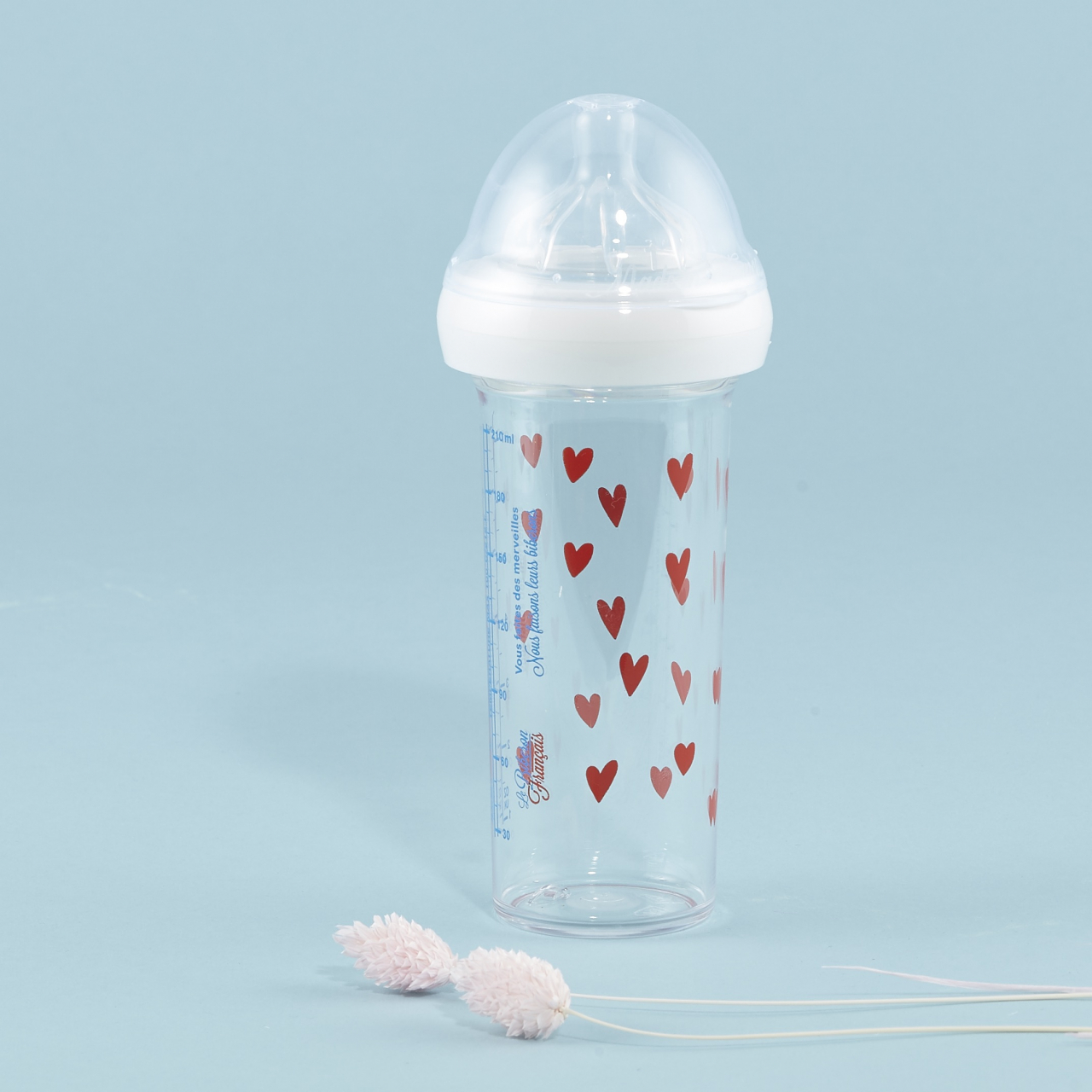 Biberon anti-colici, anti-reflux Le Biberon Français Hearts 210 ml – Tetină 0 luni+ [4]