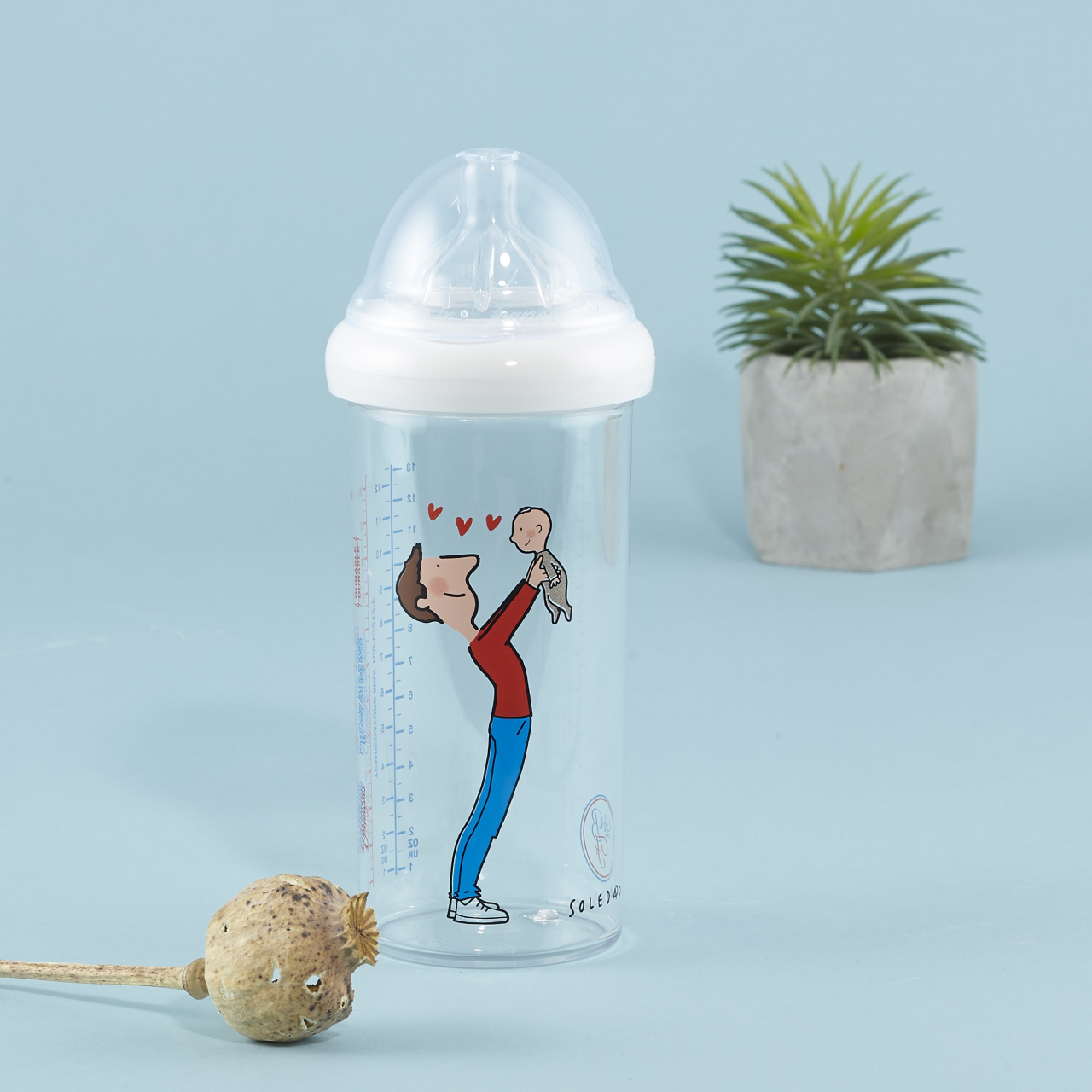 Biberon anti-colici, anti-reflux 360 ml Tetină 6 luni+ Papa si Bebe Le Biberon Francais [3]